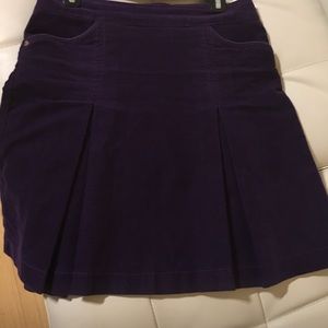Hobbs size each purple corduroy mini skirt